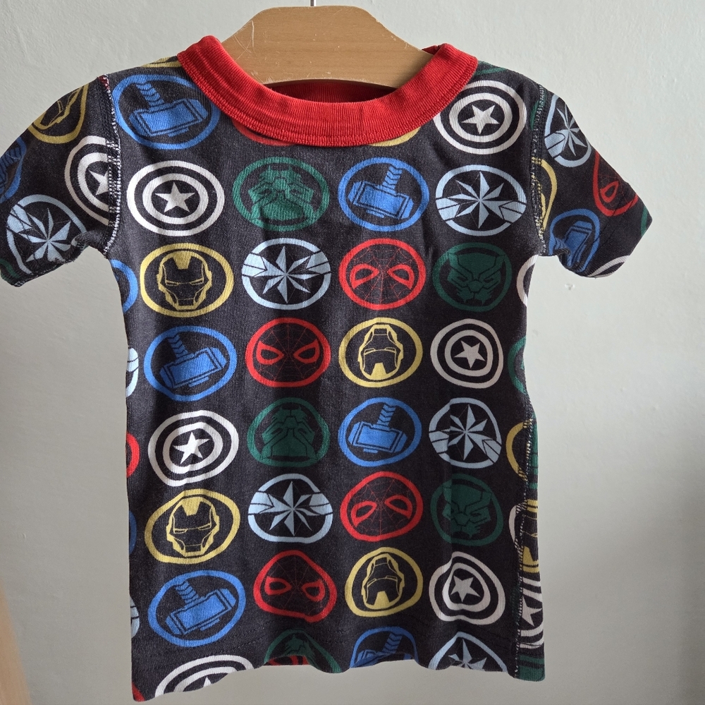 Hanna Andersson Kids Superhero Pajama Set - Red, Black, Blue